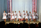 Торжественная церемония передачи символа культурных столиц финно-угорского мира - деревянной статуэтки птицы - победителю 2015 года - д. Обиница района Сетомаа (Эстония). Хореографическая композиция в исполнении танцевального коллектива "Ерпечкаос". Снимок 1