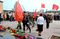 Торжественный митинг, посвященный 70-летию Победы в Великой Отечественной войне 1941-1945 годов, в с. Шаркан. Возложение цветов к памятнику воинам-односельчанам, погибшим в Великой Отечественной войне подростковым военно-спортивным клубом "Орленок" (руководитель - ветеран МВД, подполковник милиции в отставке, почетный ветеран Удмуртской Республики Бельтюков Л.Ф.). Снимок 2