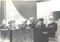 Группа почетного президиума во время торжественного собрания, посвященного встрече ветеранов-медиков, участвовавших в Великой Отечественной войне, в честь 30-летия Победы над фашизмом